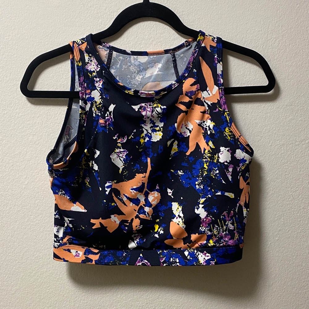Vibrant Abstract Women's Crop Top